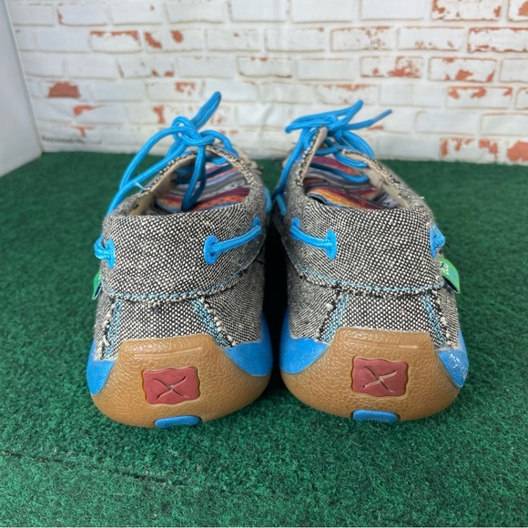 Twisted X Aztec Print Driving Moc Boat Shoes - Picture 8 of 11